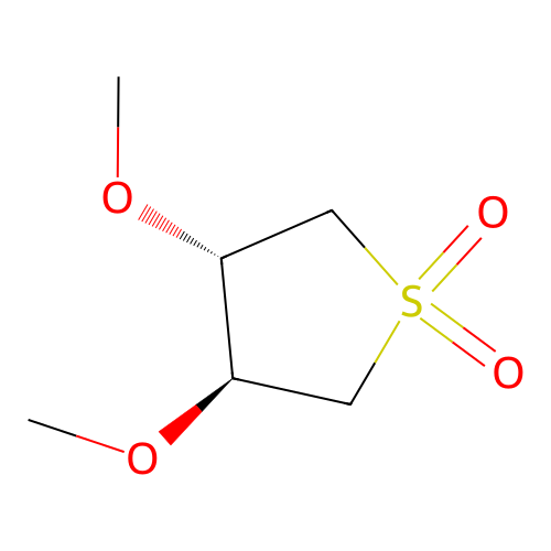 (3S,4S)-3,4-dimethoxytetrahydrothiophene 1,1-dioxide structure