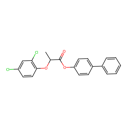 4-Phenylphenyl 2-(2,4-dichlorophenoxy)propanoate structure