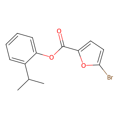 2-Isopropylphenyl 5-bromo-2-furoate structure