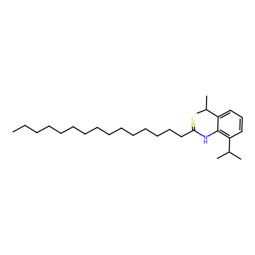 Hexadecanethioamide, N-[2,6-bis(1-methylethyl)phenyl]- structure