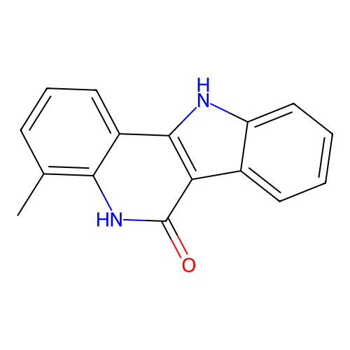 4-Methyl-5,11-dihydroindolo[3,2-c]quinolin-6-one structure