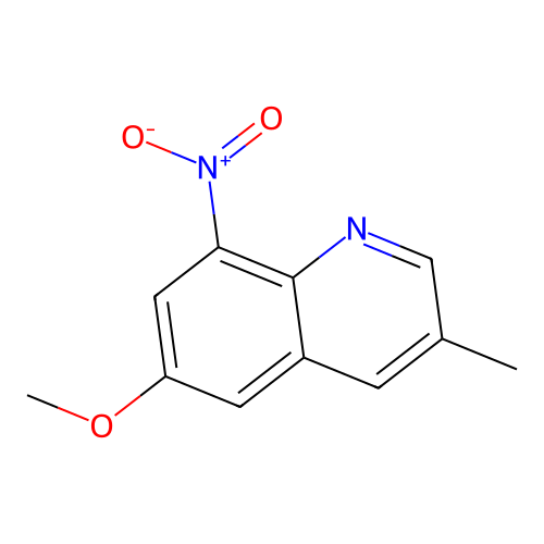 6-Methoxy-3-methyl-8-nitroquinoline structure