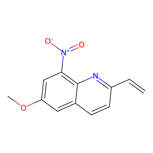 6-Methoxy-8-nitro-2-vinylquinoline structure