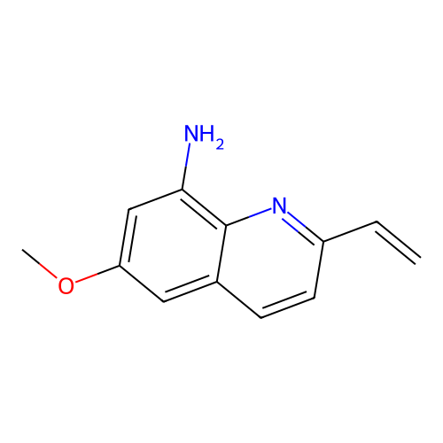 2-Vinyl-6-methoxy-8-aminoquinoline structure