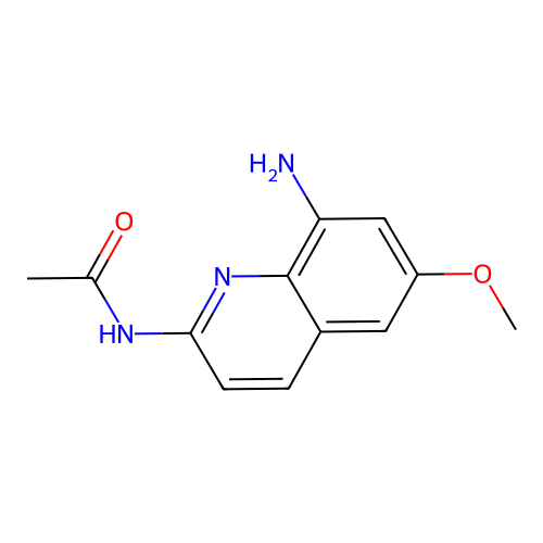 2-Acetamido-8-amino-6-methoxyquinoline structure