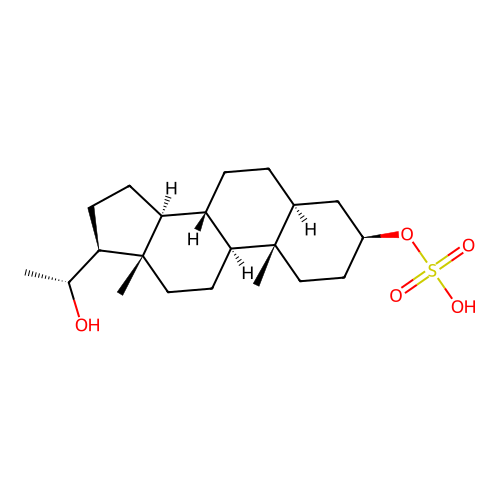 5alpha-Pregnan-3beta,20beta-diol 3-sulfate structure