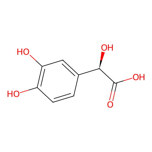 3,4-Dihydroxymandelic acid, (R)- structure