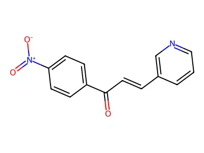 2-Propen-1-one, 1-(4-nitrophenyl)-3-(3-pyridinyl)- structure