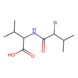 N-(2-Bromo-3-methylbutyryl)-dl-valine structure