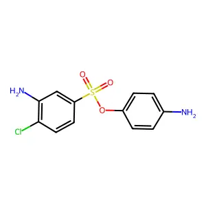4-Aminophenyl 3-amino-4-chlorobenzene-1-sulfonate structure