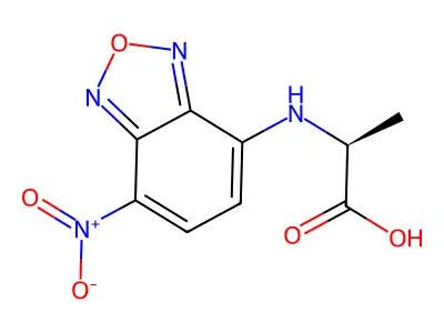 2-[(4-Nitro-2,1,3-benzoxadiazol-7-yl)amino]propanoic acid structure