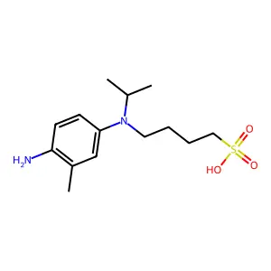 1-Butanesulfonic acid, 4-((4-amino-3-methylphenyl)(1-methylethyl)amino)- structure