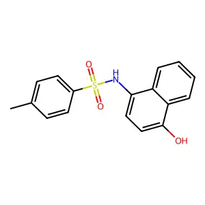 N-(4-hydroxynaphthalen-1-yl)-4-methylbenzenesulfonamide structure