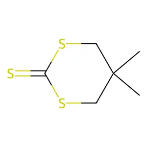 5,5-Dimethyl-1,3-dithiane-2-thione structure
