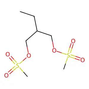 2-(Methylsulfonyloxymethyl)butyl methanesulfonate structure