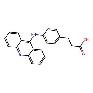 4-(9-吖啶基氨基)苯丙酸 structure