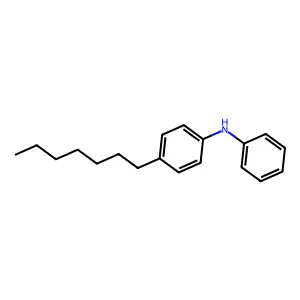4-庚基二苯胺 structure