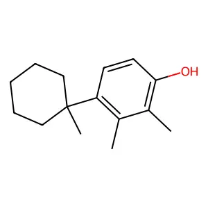 Phenol, 2,3-dimethyl-4-(1-methylcyclohexyl)- structure