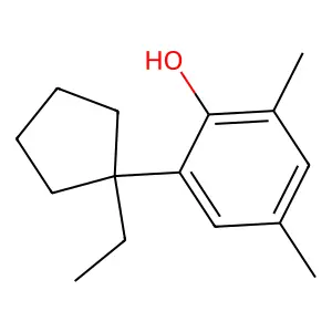2-(1-Ethylcyclopentyl)-4,6-xylenol structure