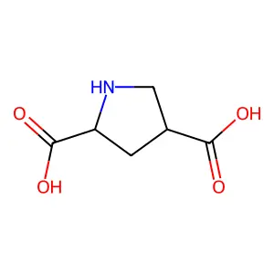 L-cis-Pyrrolidine-2,4-dicarboxylic acid structure