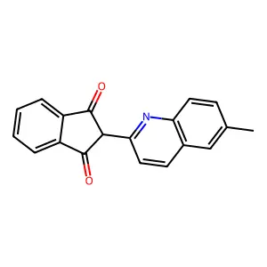 2-(6-Methyl-2-quinolyl)-1H-indene-1,3(2H)-dione structure