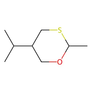1,3-Oxathiane, 5-isopropyl-2-methyl- structure