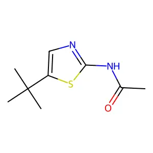 N-(5-(1,1-Dimethylethyl)-2-thiazolyl)acetamide structure