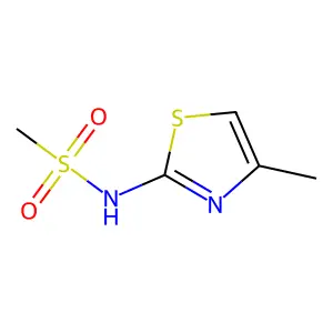 N-(4-methyl-1,3-thiazol-2-yl)methanesulfonamide structure