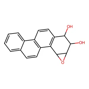 Chrysenediol, 3,4-epoxy-1,2,3,4-tetrahydro-, (+)-(E)- structure