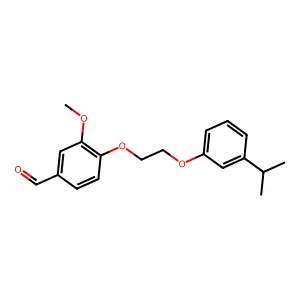 3-Methoxy-4-[2-(3-propan-2-ylphenoxy)ethoxy]benzaldehyde structure