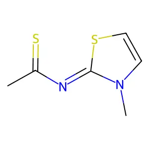 Ethanethioamide, N-(3-methyl-2(3H)-thiazolylidene)- structure