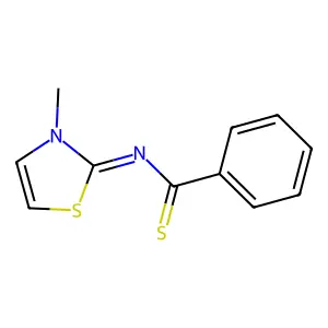 Benzenecarbothioamide, N-(3-methyl-2(3H)-thiazolylidene)- structure
