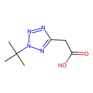 2H-Tetrazole-5-acetic acid, 2-(1,1-dimethylethyl)- structure