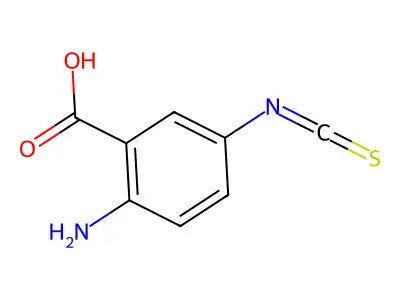 2-Amino-5-isothiocyanatobenzoic acid structure