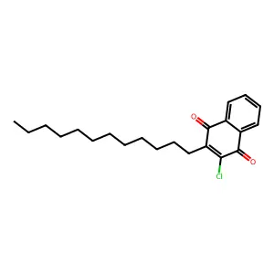 1,4-Naphthalenedione, 2-chloro-3-dodecyl- structure