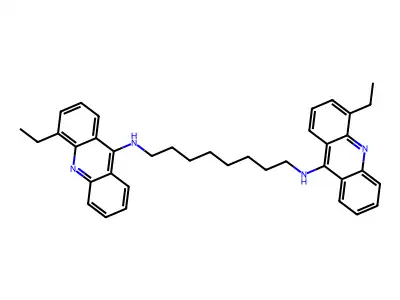 N,N'-双(4-乙基-9-吖啶基)-1,8-辛二胺 structure
