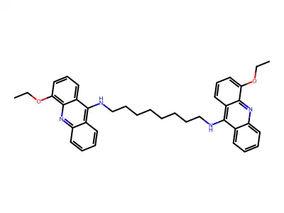 N,N'-双(4-乙氧基-9-吖啶基)-1,8-辛二胺 structure
