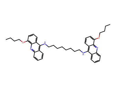 N,N'-双(4-丁氧基-9-吖啶基)-1,8-辛二胺 structure