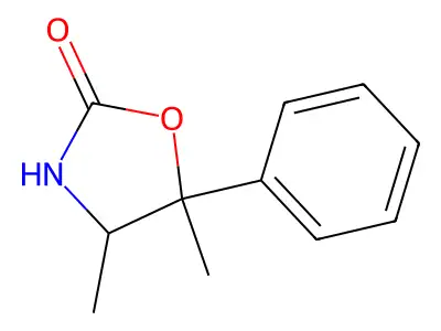 4,5-Dimethyl-5-phenyl-1,3-oxazolidin-2-one structure