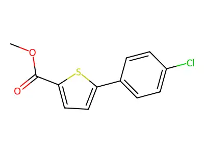 Methyl 5-(4-chlorophenyl)thiophene-2-carboxylate structure
