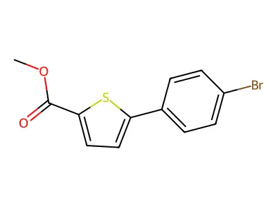 Methyl 5-(4-bromophenyl)thiophene-2-carboxylate structure