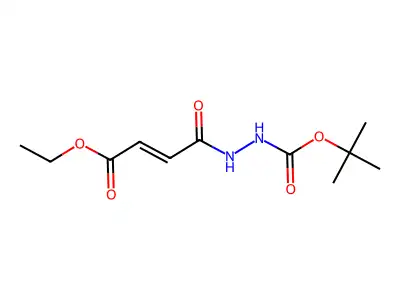 Ethyl 4-[2-[(2-methylpropan-2-yl)oxycarbonyl]hydrazinyl]-4-oxobut-2-enoate structure