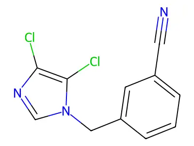 3-[(4,5-Dichloroimidazol-1-yl)methyl]benzonitrile structure