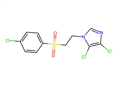 4,5-Dichloro-1-[2-(4-chlorophenyl)sulfonylethyl]imidazole structure