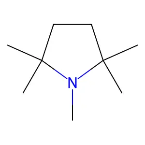 Pyrrolidine, 1,2,2,5,5-pentamethyl- structure