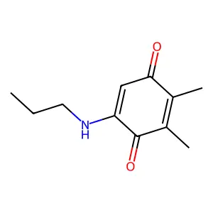 2,3-Dimethyl-5-(propylamino)cyclohexa-2,5-diene-1,4-dione structure
