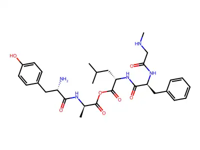 enkephalin-Leu, Ala(2)-Me-Phe(4)- structure