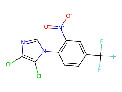 4,5-Dichloro-1-[2-nitro-4-(trifluoromethyl)phenyl]imidazole structure