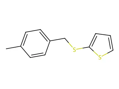 2-[(4-Methylbenzyl)thio]thiophene structure