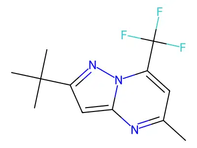 2-(Tert-butyl)-5-methyl-7-(trifluoromethyl)pyrazolo[1,5-a]pyrimidine structure